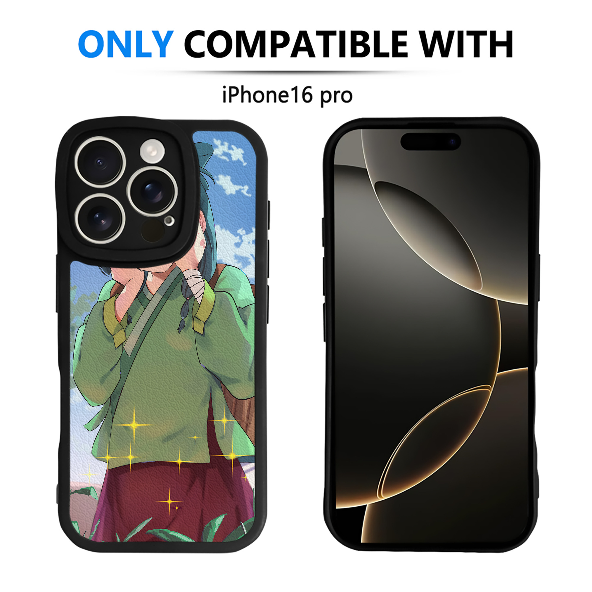 （画像用） 薬屋のひとりごと The Apothecary Diaries 【iPhone 16シリーズ対応】シリコンスマホケース（レザー調） 材質：シリコン
